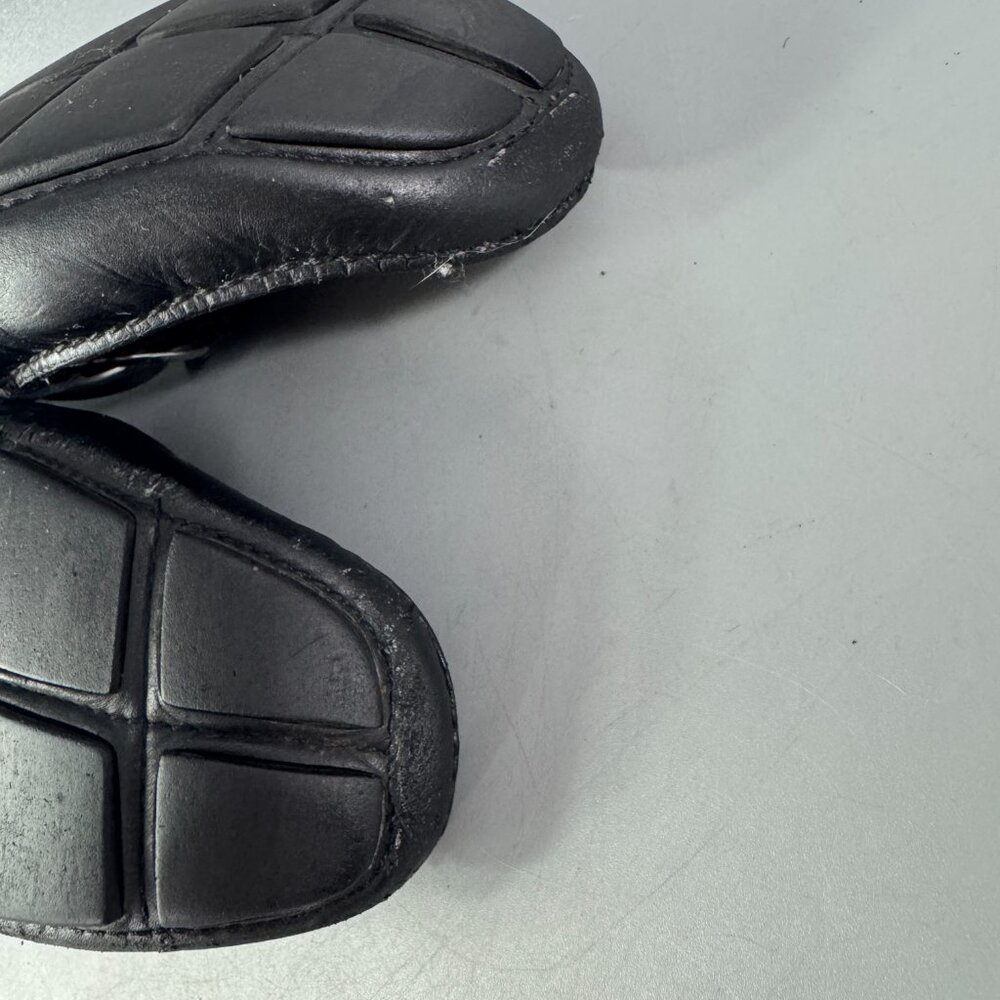 Prada Black Leather Horsebit Driving Loafers - Picture 10 of 14